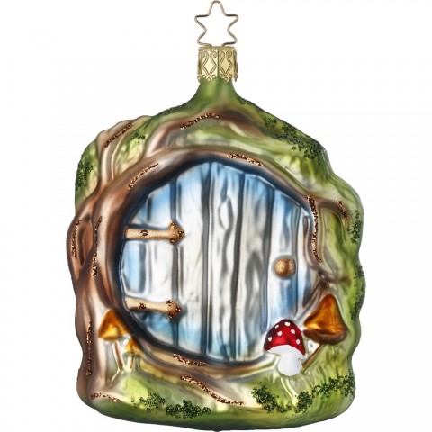Inge Glas Glass Ornament - Fantasy Fairy Door - TEMPORARILY OUT OF STOCK